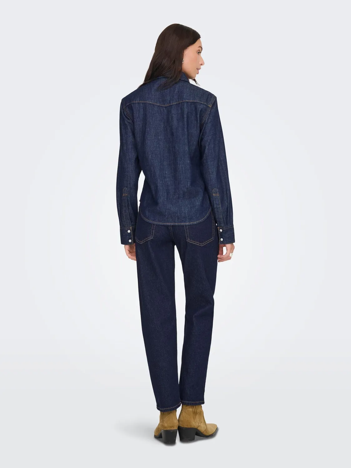 ONLY ONLCHARLIZE camicia jeans donna taglia S blu scuro