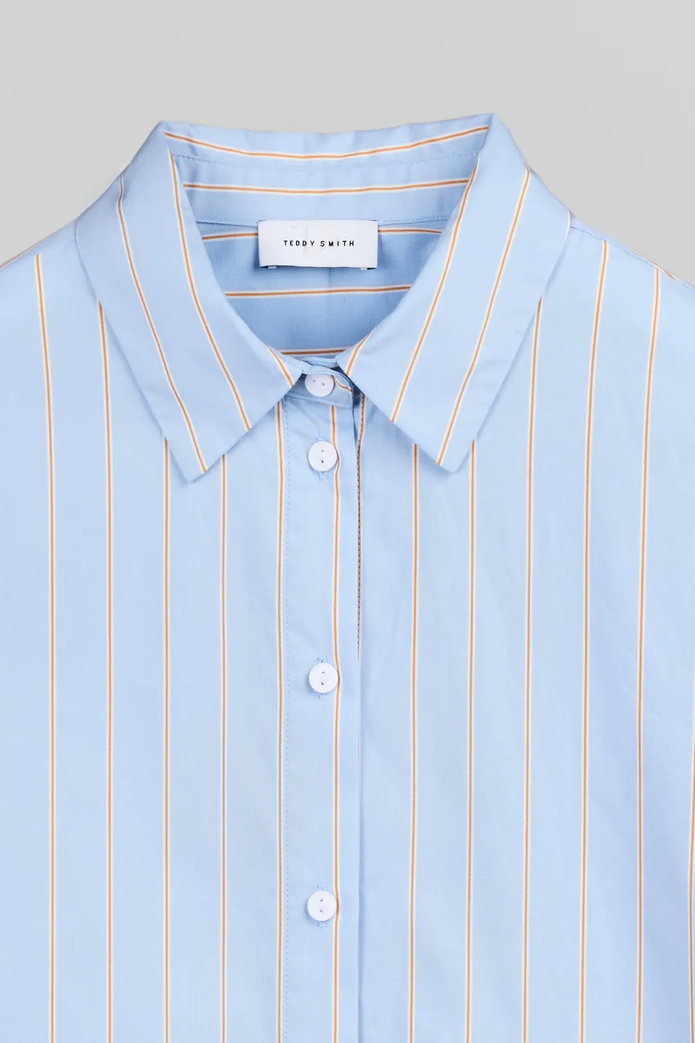 Teddy Smith C-Charlina camicia donna azzurro righe