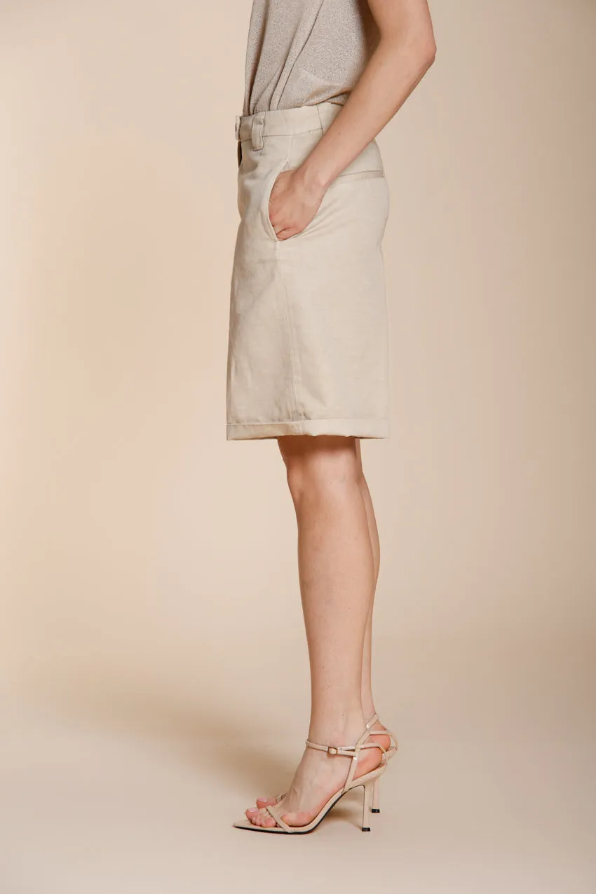 Mason's Brigitte bermuda chino donna gesso relaxed