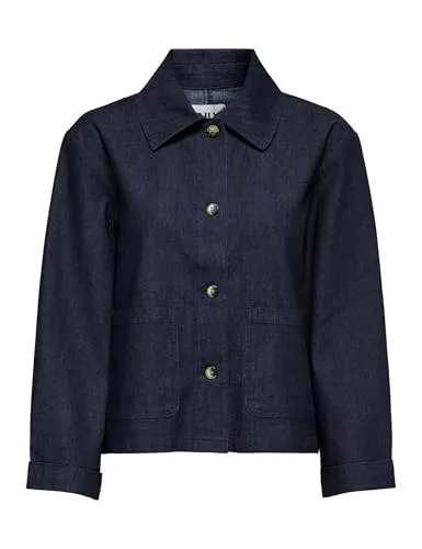 ONLY Onlashby LS Shirt giacca denim XS stile camicia