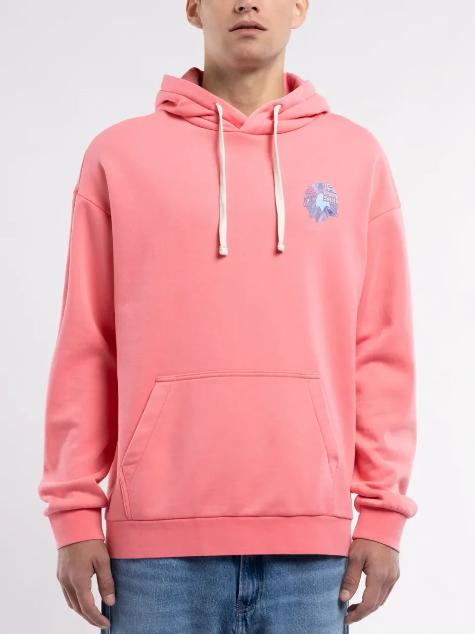Teddy Smith S-Den Hoody felpa cappuccio rosa vif