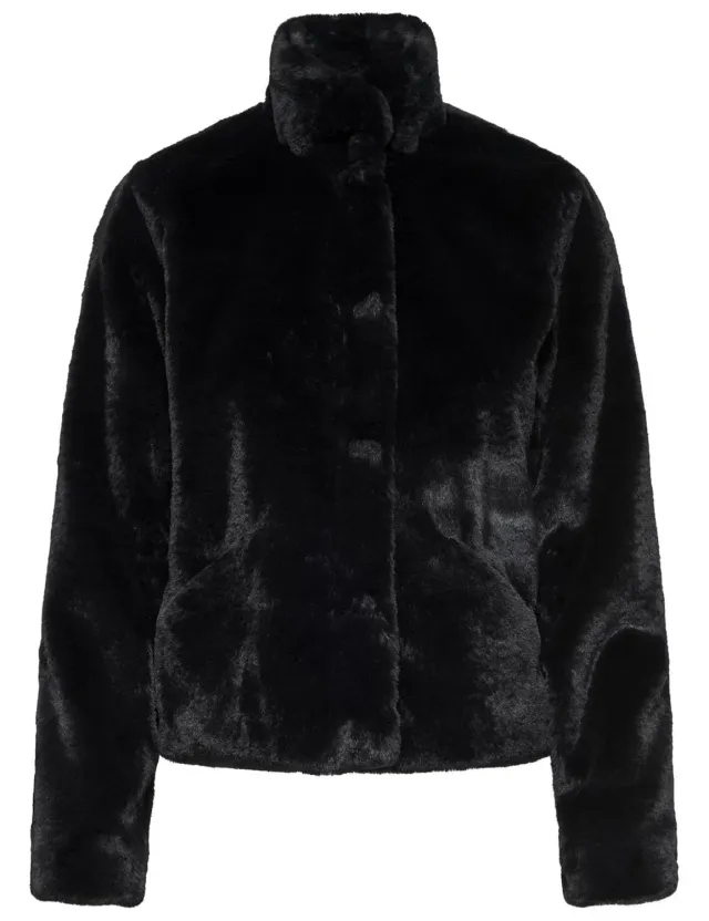 ONLY Newvida giacca pelliccia sintetica donna nera