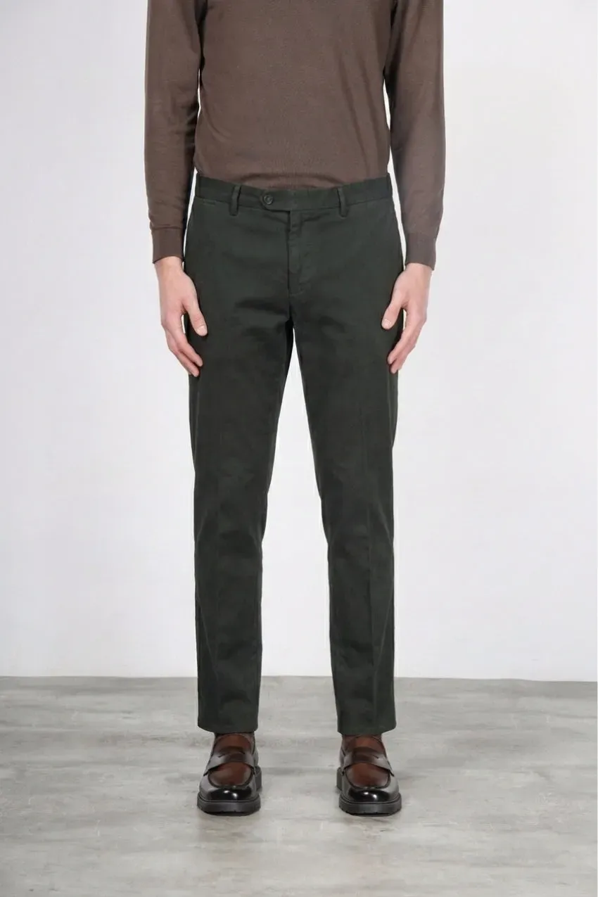 Mason's Paris Style chino tricotina verde scuro uomo
