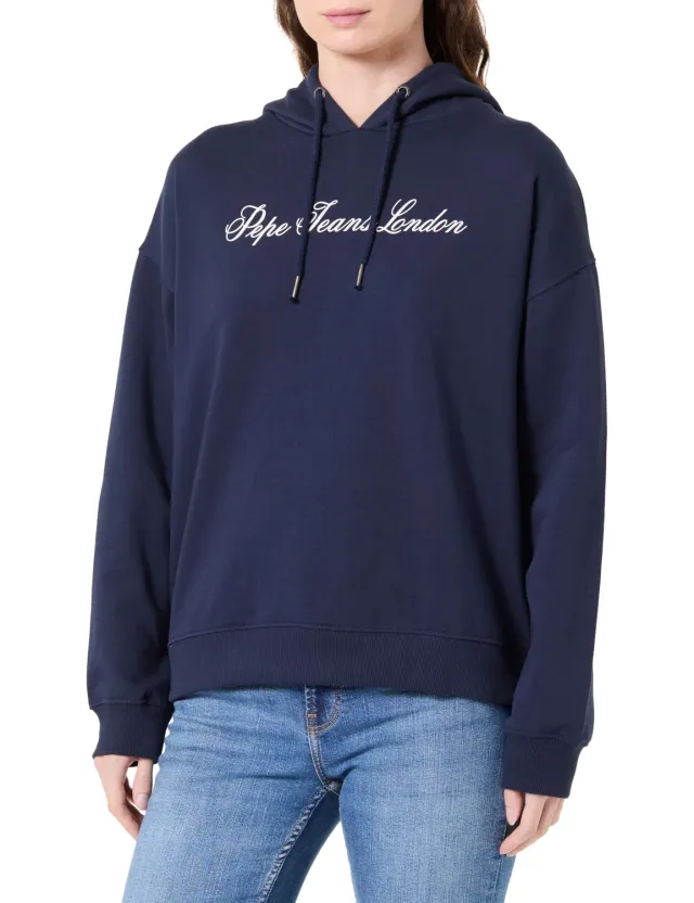 Pepe Jeans W Basic Hoodie felpa donna con cappuccio