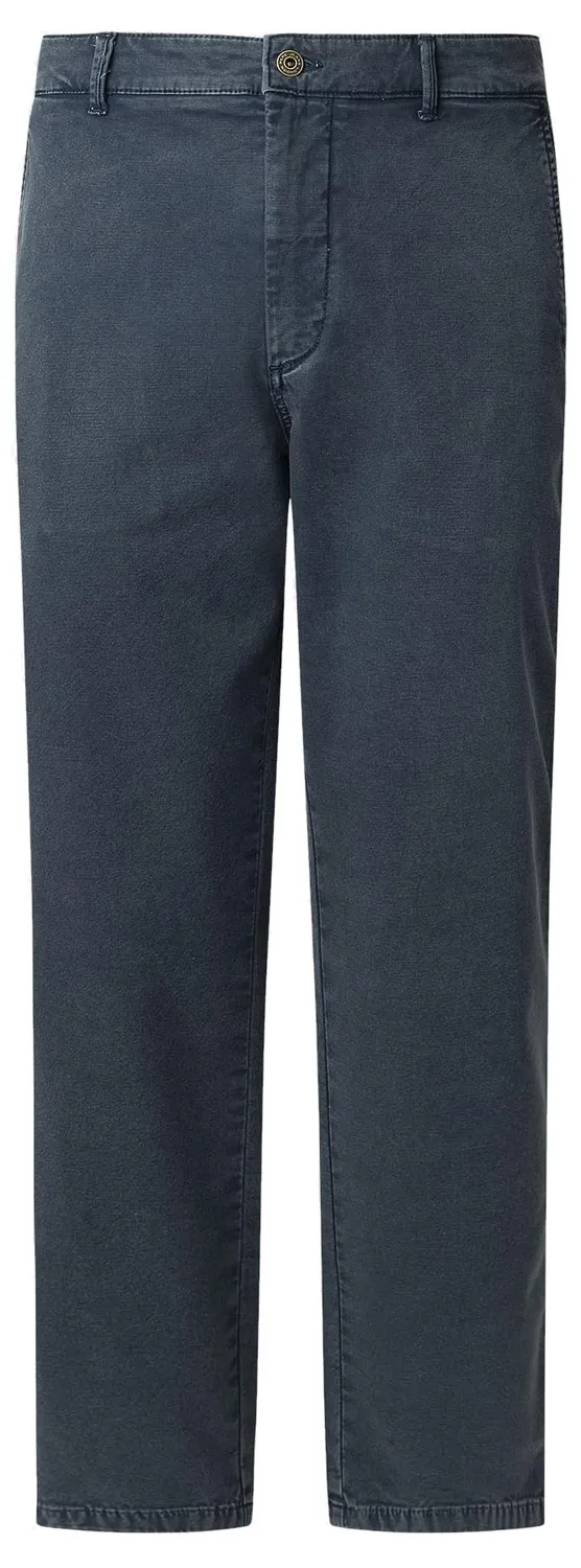 Pepe Jeans Regular Chino Canvas pantaloni uomo blu tela cotone