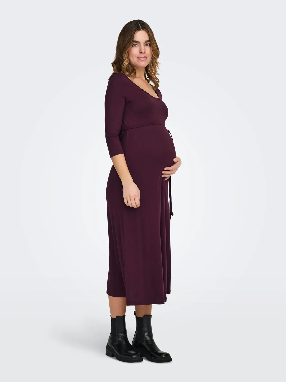 ONLY Maternity Mima Abito Premaman Lungo Winetasting