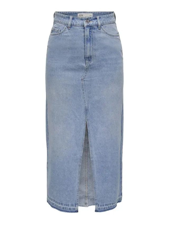 Only JdY Bella gonna jeans donna L blu chiaro spacco