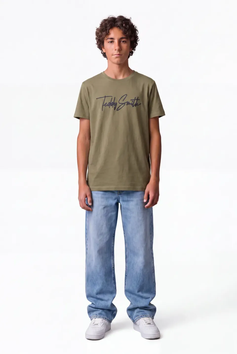 Teddy Smith T-Evan JR t-shirt kaki ragazzo
