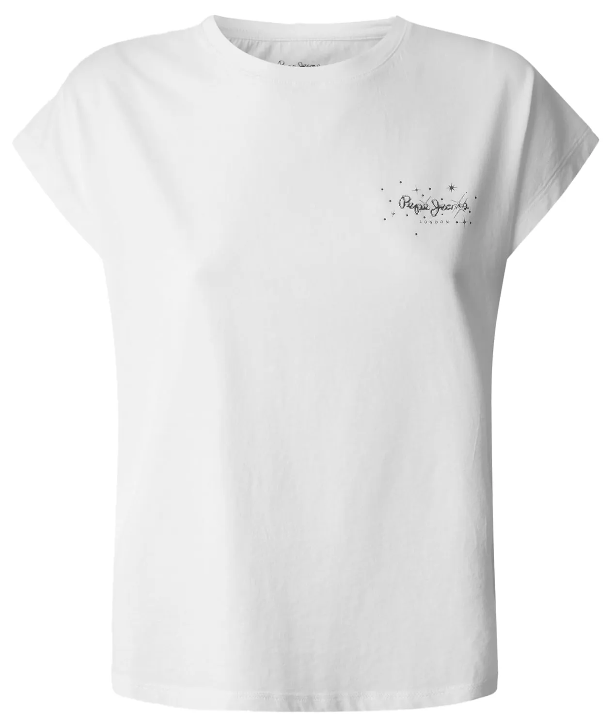 Pepe Jeans Lorena t-shirt donna bianco strass