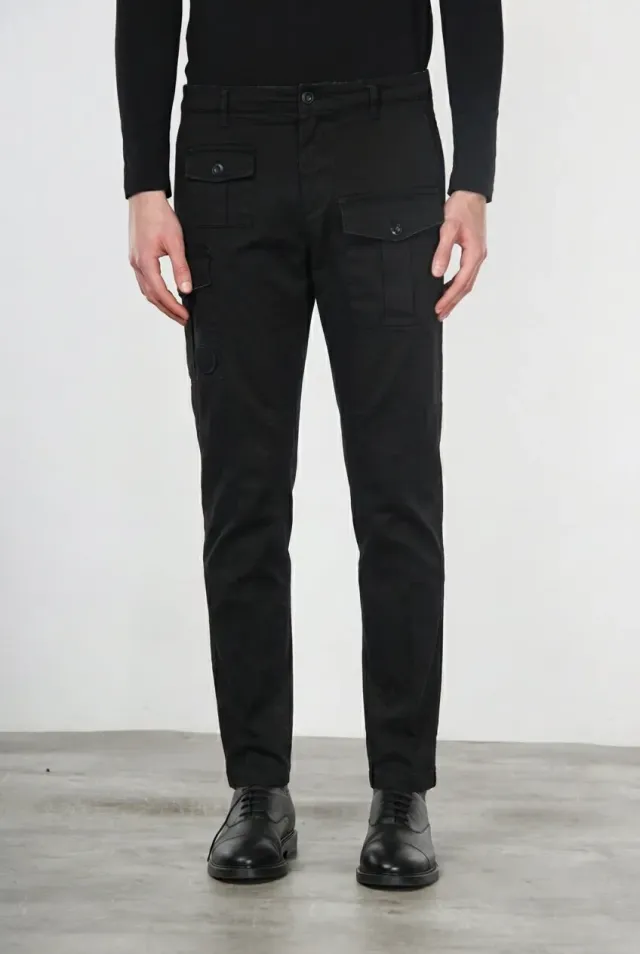 Mason's George Coolpocket cargo uomo nero carrot fit