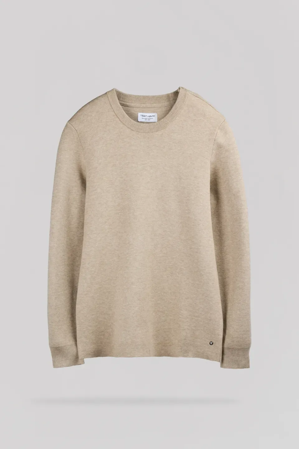 Teddy Smith P-Drystan Maglione Uomo Beige Effetto Chiné