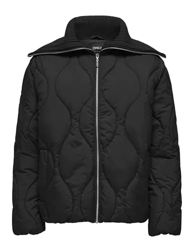 ONLY Onlvanora giacca trapuntata donna nero leggera