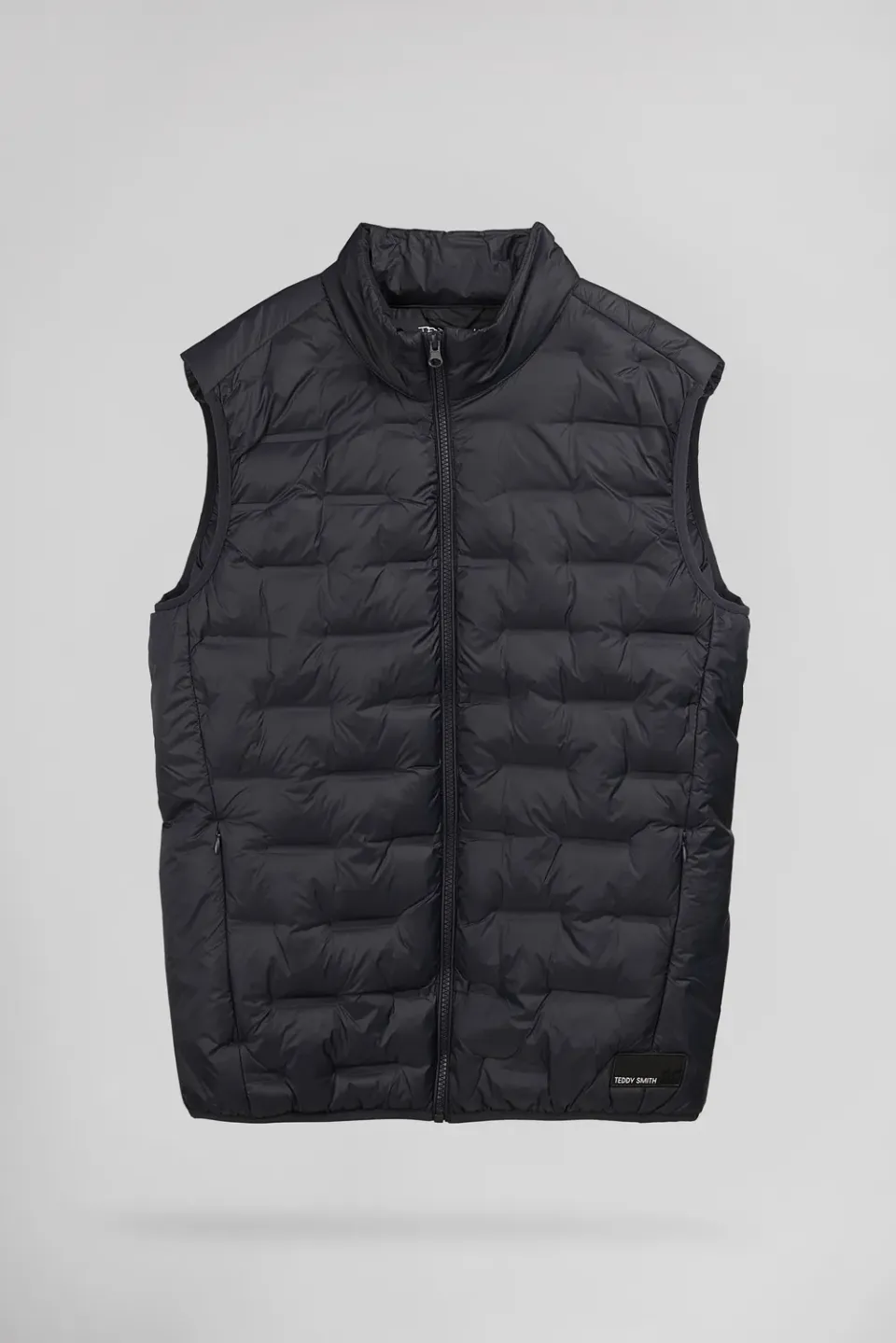 Teddy Smith B-Toran gilet trapuntato nero uomo leggero