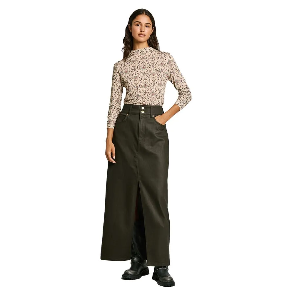 Pepe Jeans Eurice T-Shirt donna M maniche lunghe logo