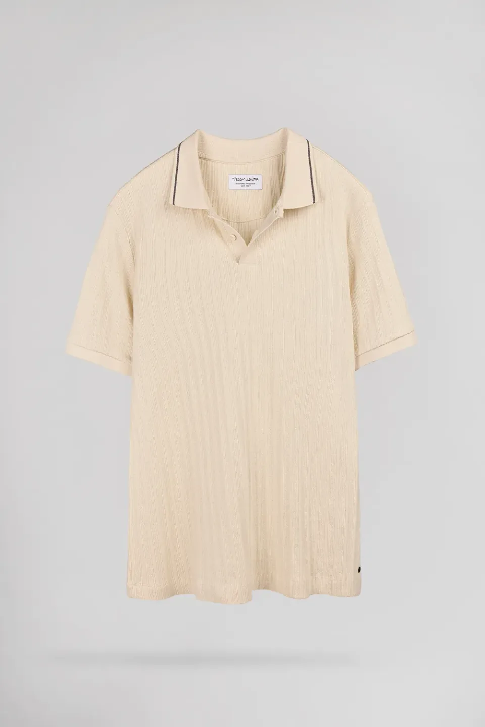 Teddy Smith P-Drice MC polo crema jacquard