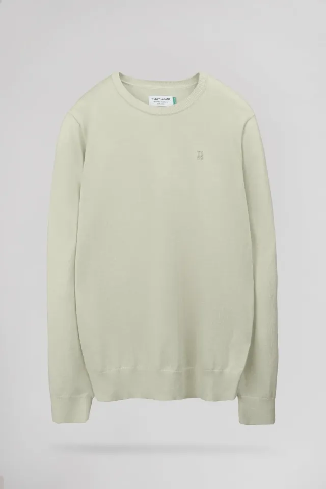 Teddy Smith P-Martino maglione slim uomo verde nacre