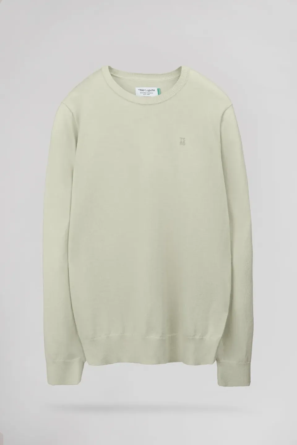 Teddy Smith P-Martino maglione slim uomo verde nacre