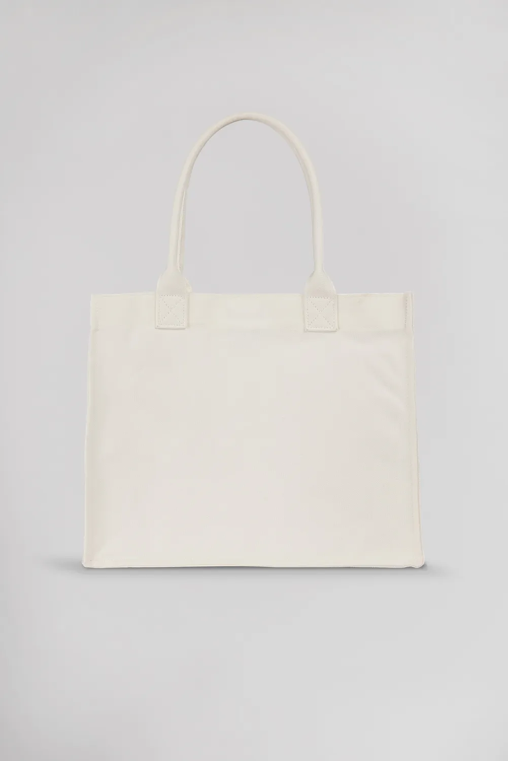 Teddy Smith S-Monaco shopper donna tela bianca canvas