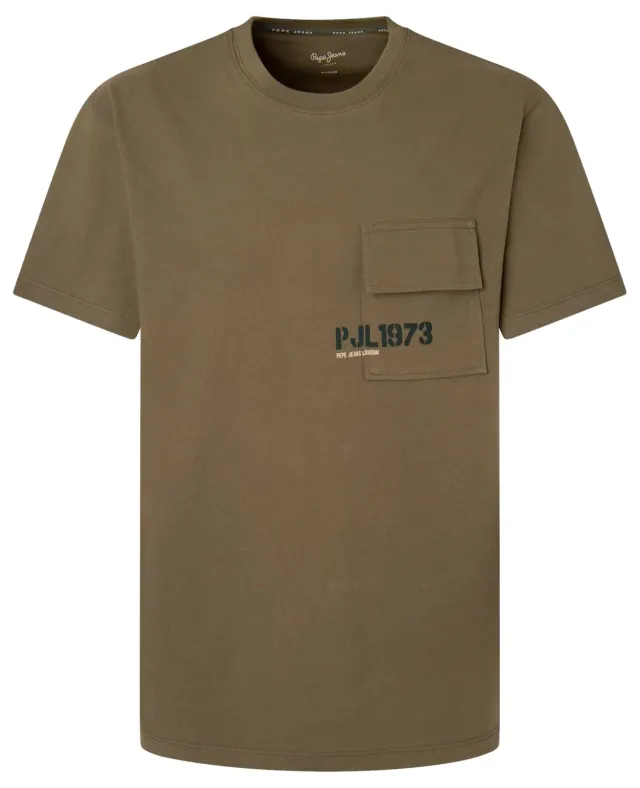 Pepe Jeans Carl T-Shirt Uomo L con Tasca Petto