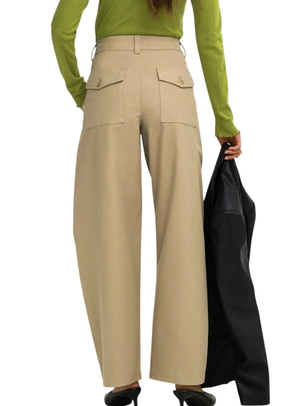 ONLY Onlclair MW Barrel Pant Pnt pantaloni barrel vita media