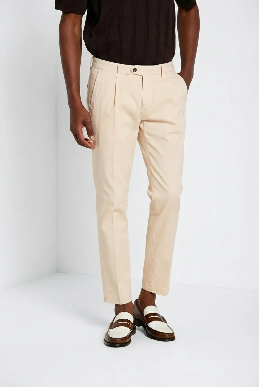 Mason's Torino 1 Pinces Flex chino rosa slim stretch
