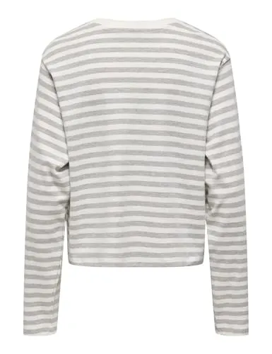 ONLY Onlcarlina Life top maniche lunghe scollo rotondo