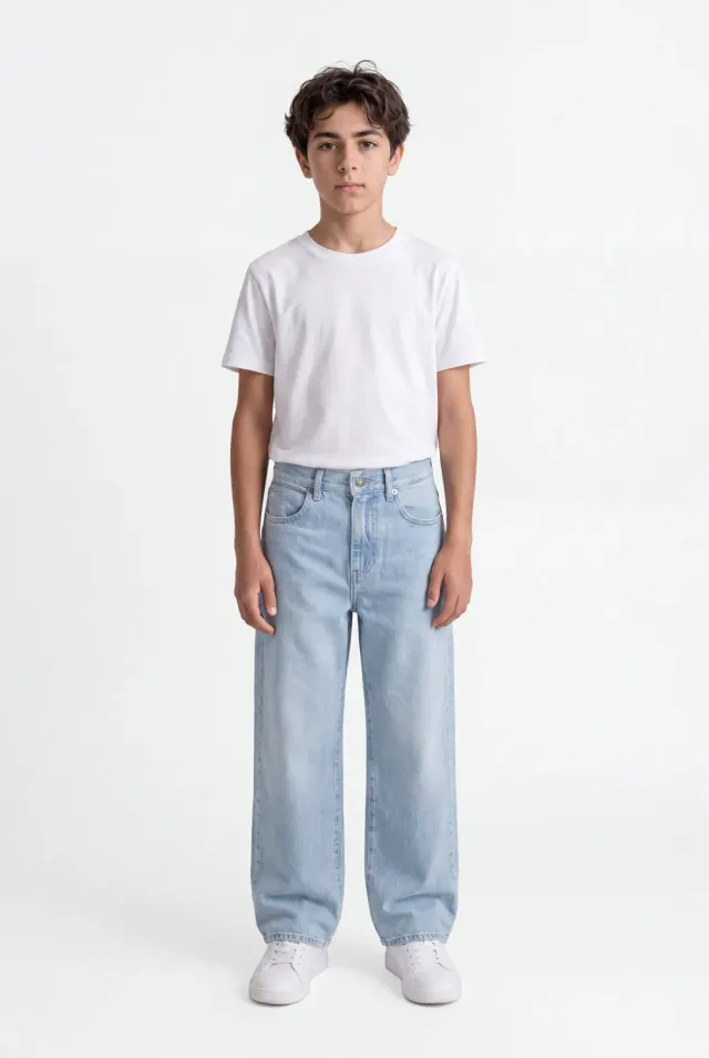 Teddy Smith Big Memphis JR jeans baggy bleached ragazzo