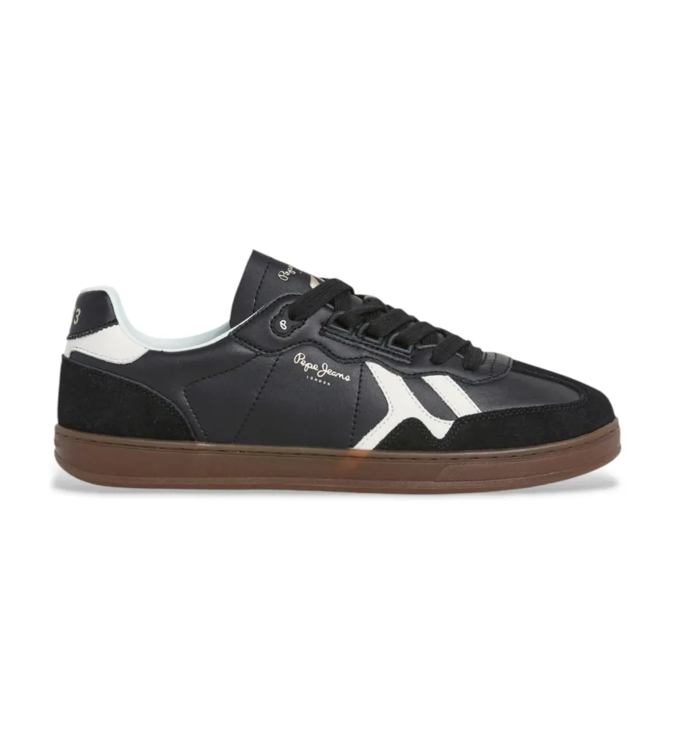 Pepe Jeans Ball Zero sneakers uomo 47 pelle nera