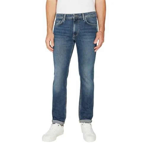 Pepe Jeans jeans uomo 38 blu elasticizzato slim