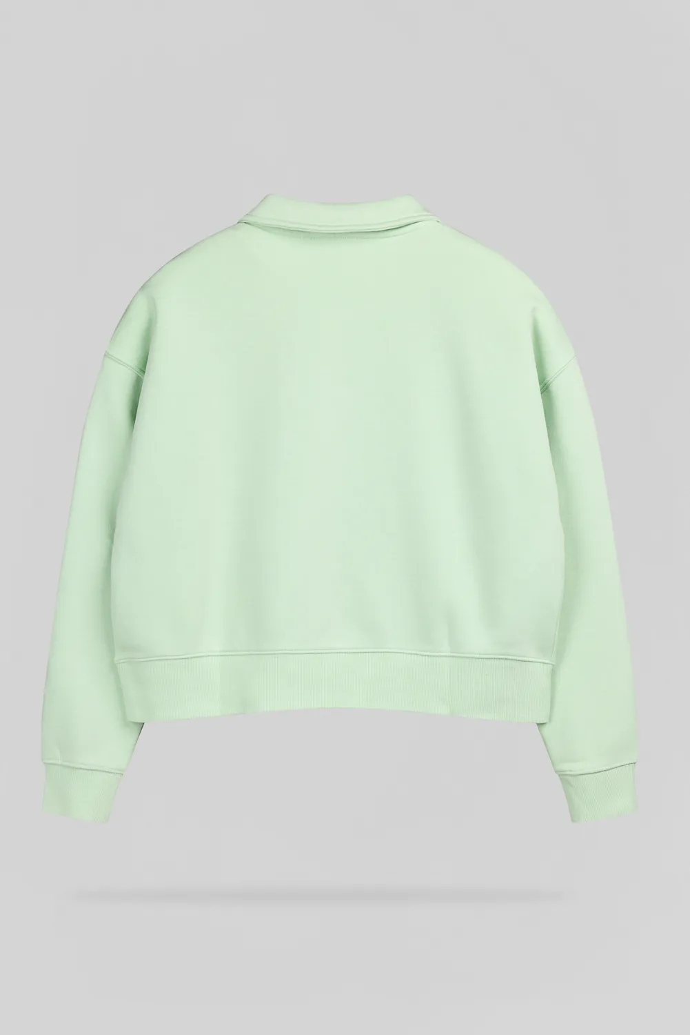 Teddy Smith S-Lily Felpa polo oversize verde menta donna