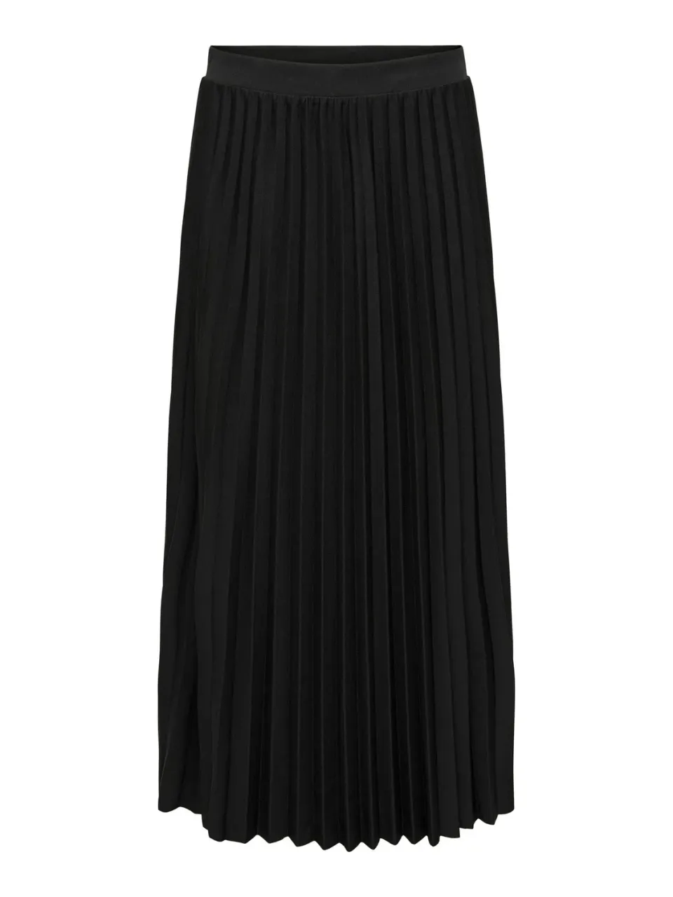 Only Newmelisa Plisse Gonna Donna Jersey Svasata Nera
