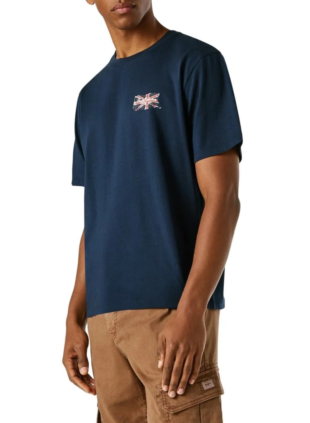 Pepe Jeans Art PM501031 T-Shirt uomo L blu bandiera