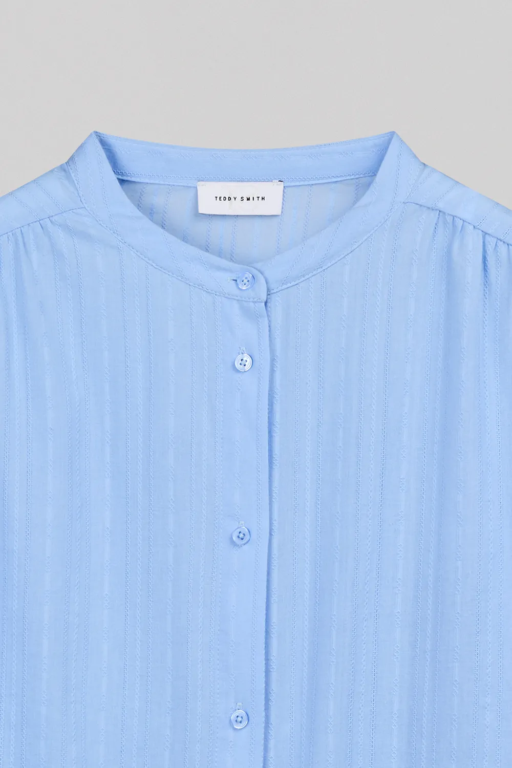 Teddy Smith C-Apoline camicia celeste oversize