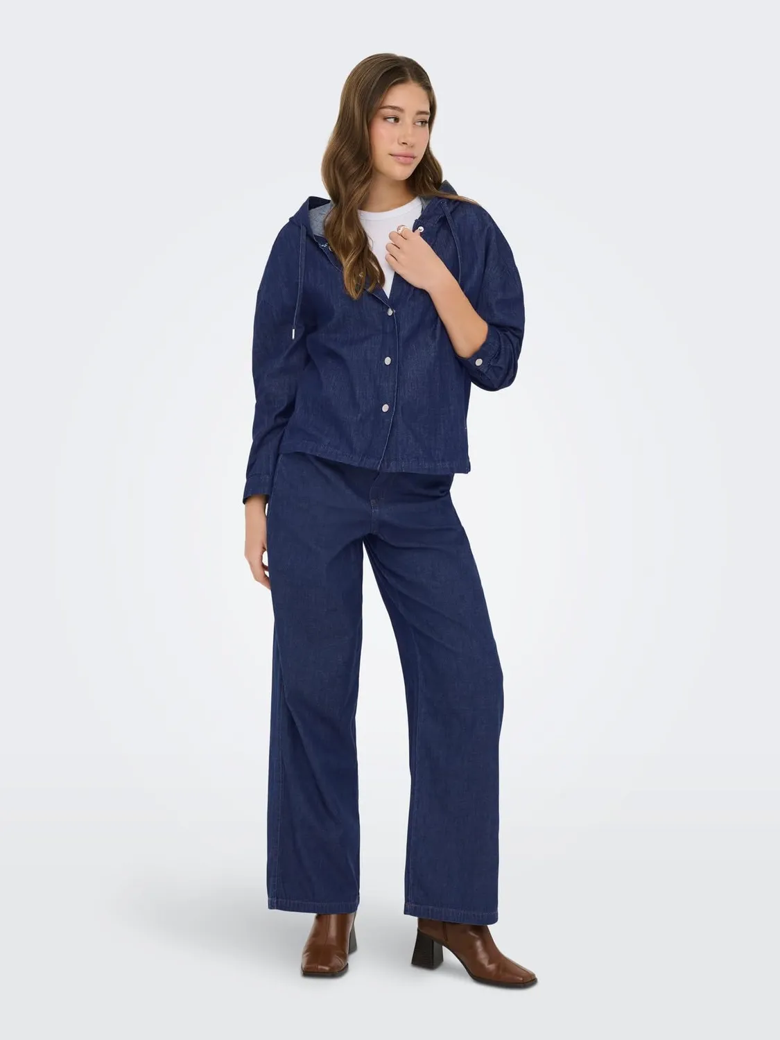 ONLY Onllizzy camicia jeans L denim donna