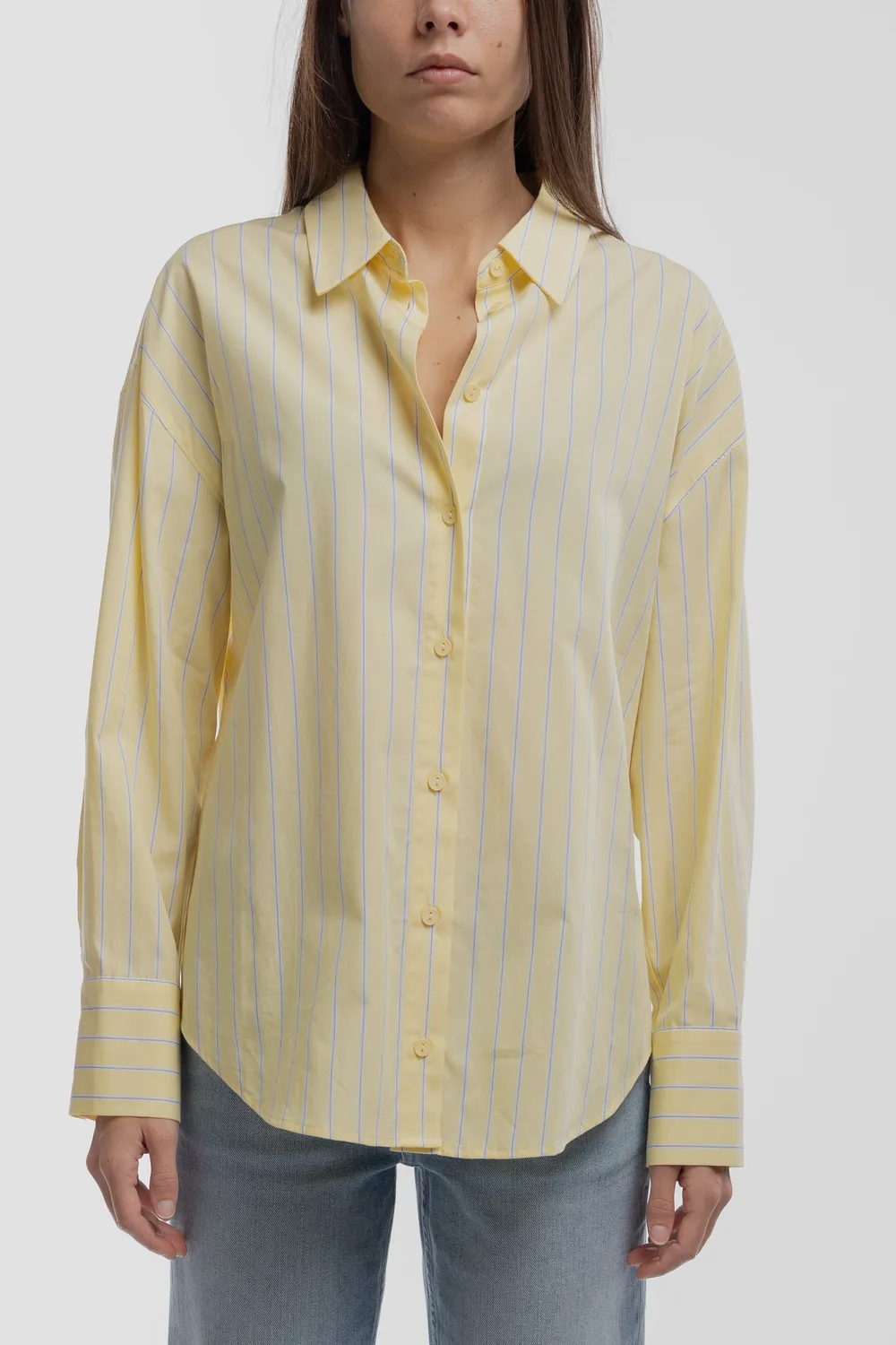 Teddy Smith C-Charlina Jaune Citron camicia oversize gialla