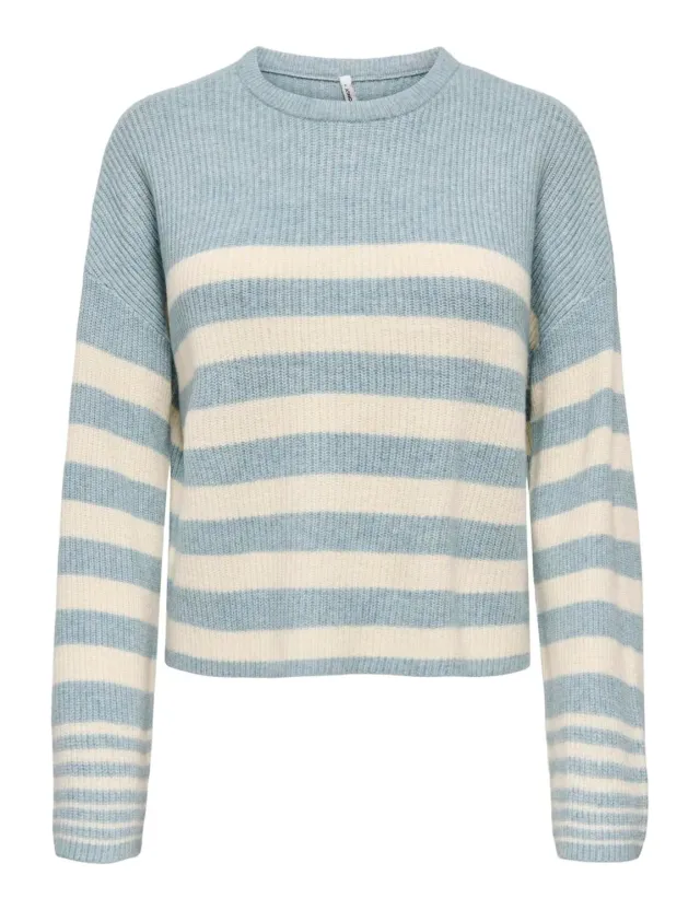 ONLY Onlkatia LS Rib Stripe O-Neck maglia taglia L