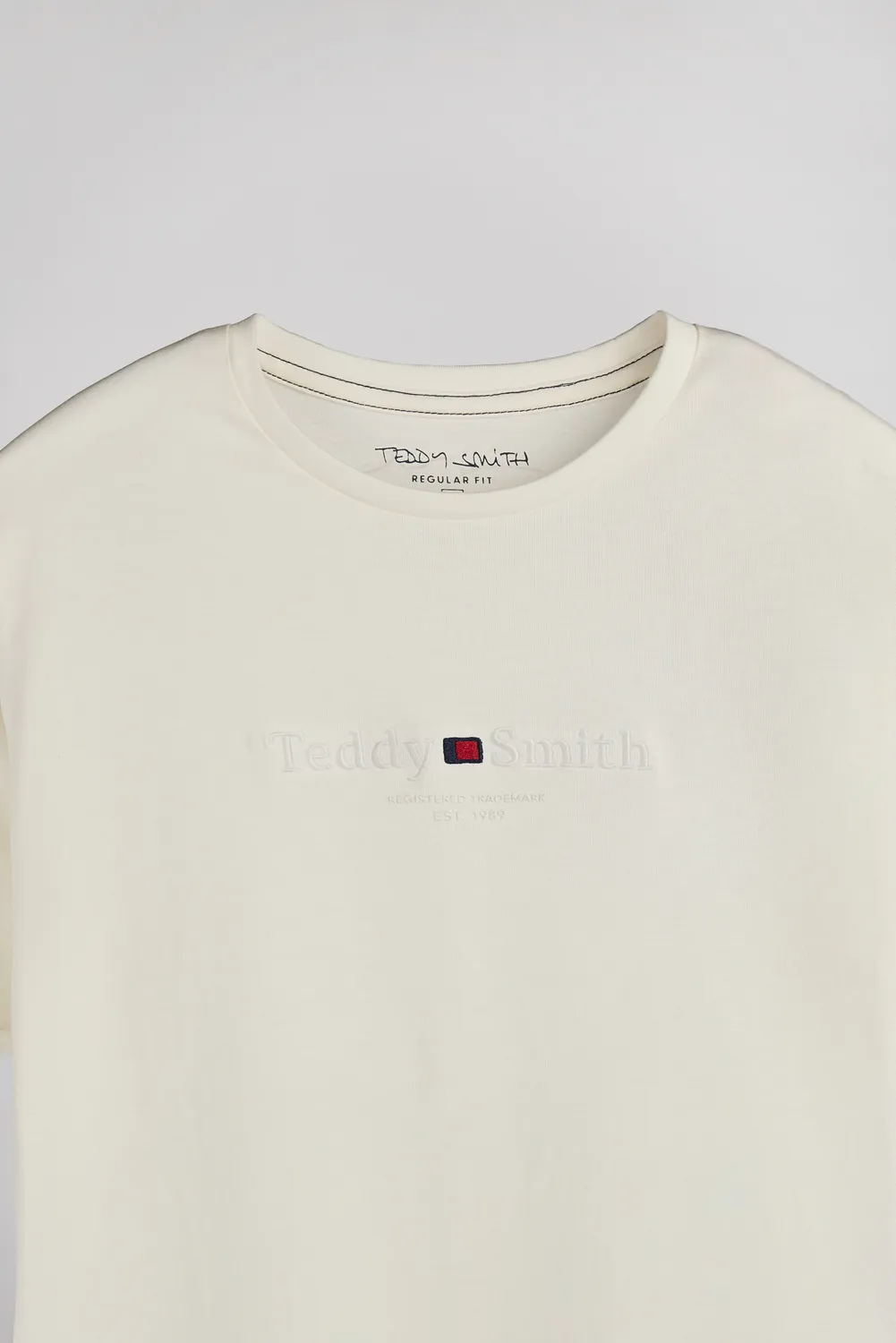Teddy Smith T-Jim MC t-shirt uomo bianco middle white