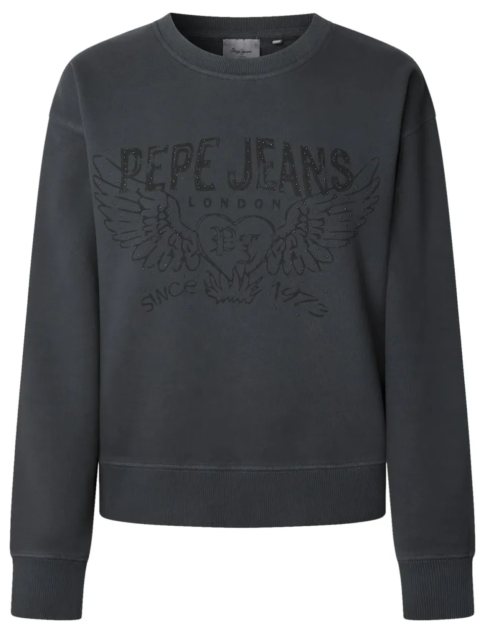 Pepe Jeans Beberly Felpa Donna M Grigia Girocollo