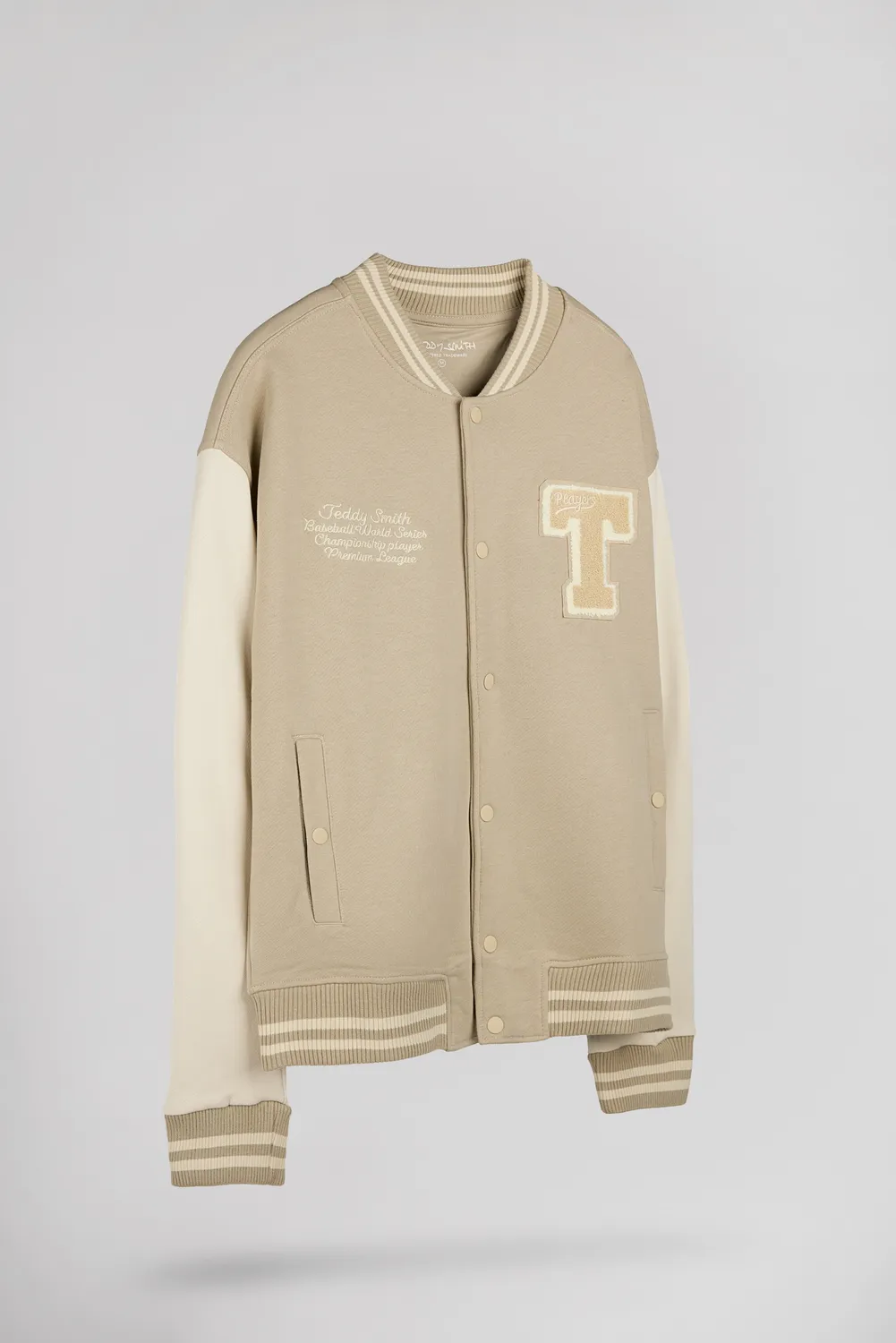 Teddy Smith G-Romeo Gilet beige felpa cotone uomo