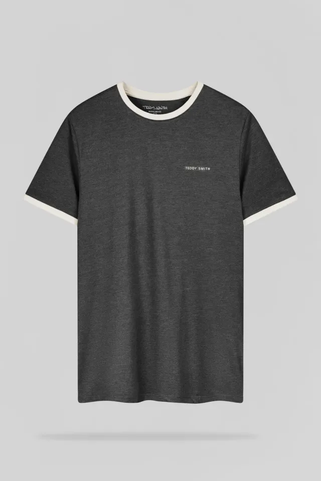 Teddy Smith The-Tee 2 R MC t-shirt uomo antracite cotone