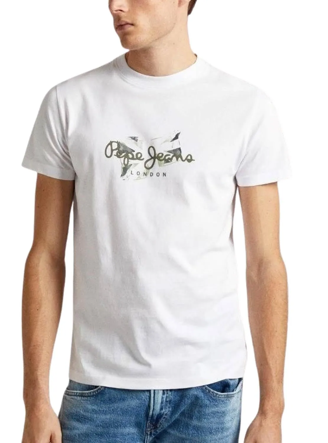 Pepe Jeans Count T-Shirt uomo arancione XS logo petto