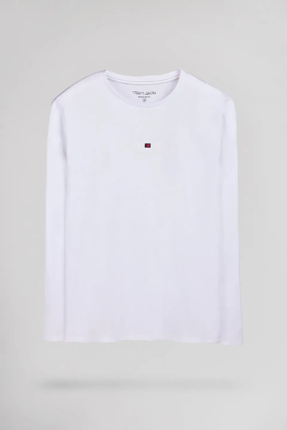 Teddy Smith T-Jim ML maglia maniche lunghe bianca cotone