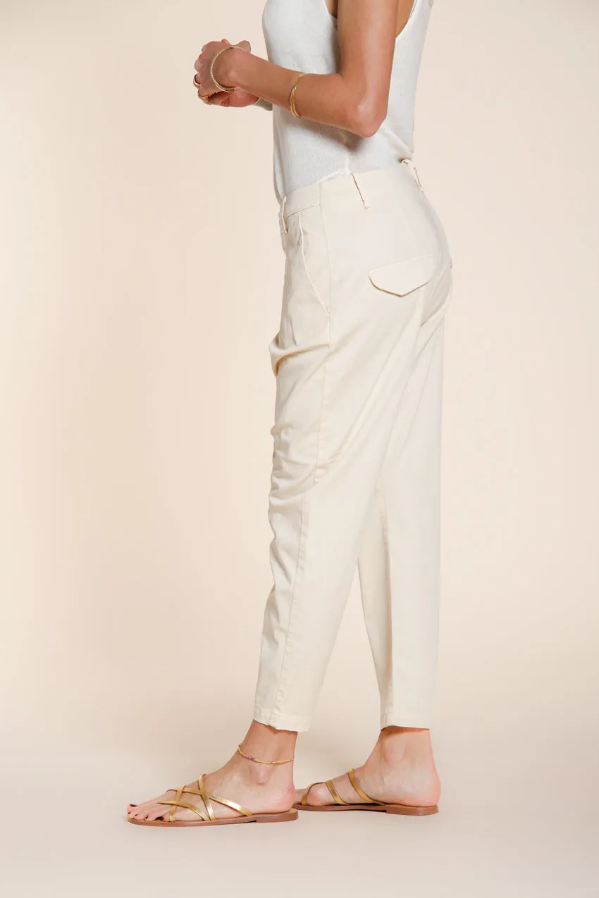 Mason's Malibu Jogger pantalone chino donna latte carrot