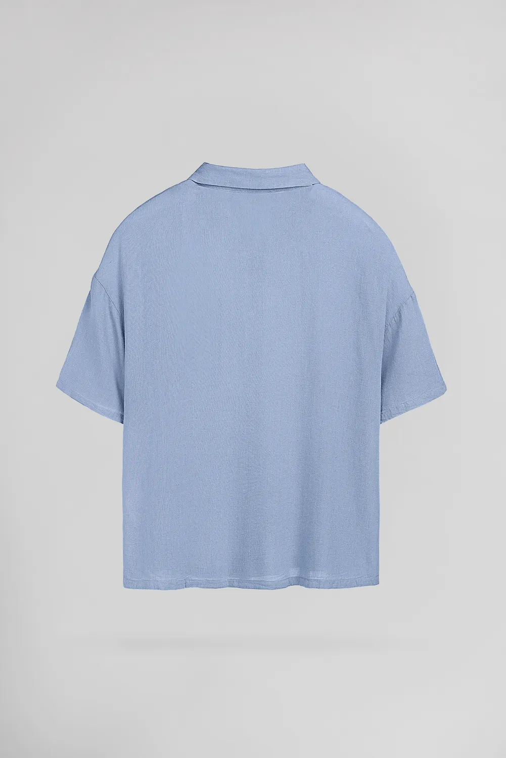 Teddy Smith C-Elia Camicia Donna Azzurro Lino Viscosa