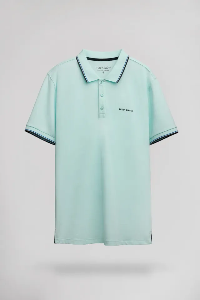 Teddy Smith Pasian 2 MC polo cotone bleach menthol uomo