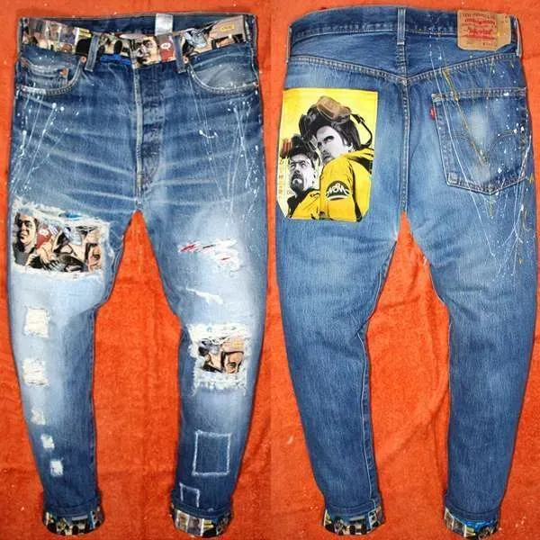 Levi's Vintage Breaking Bad jeans con tessuto serie tv inserto