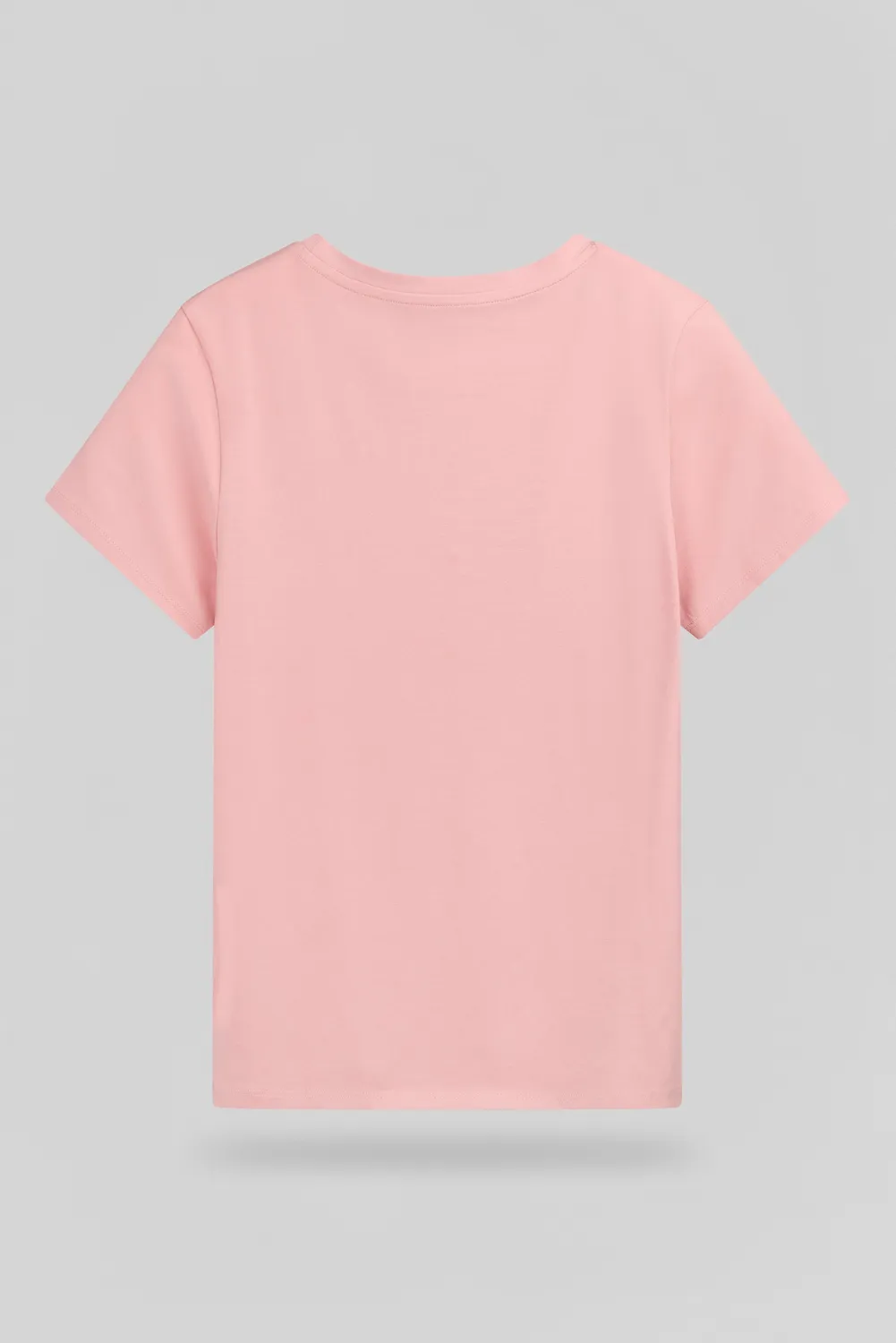 Teddy Smith T-Ribelle MC T-Shirt Donna Vieux Rose Cotone
