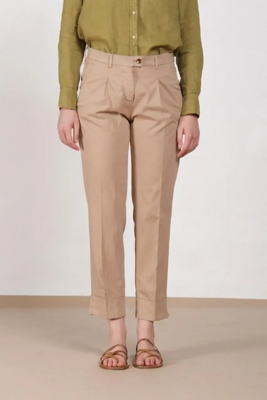Mason's New York Carrot Sartoriale chino donna beige medio seta