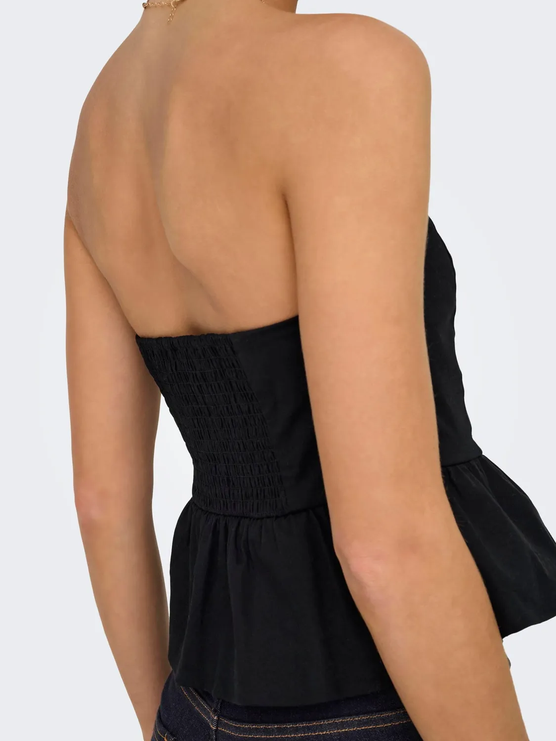 ONLY Lowa top a tubo donna nero
