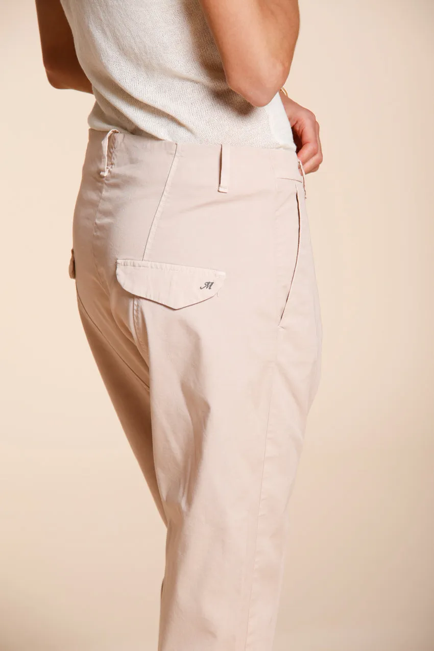 Mason's Malibu Jogger pantalone chino donna rosa carrot fit